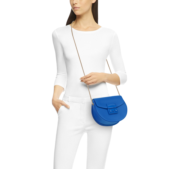 FURLA Metropolis Mini Crossbody Round Bluette City of Dreams