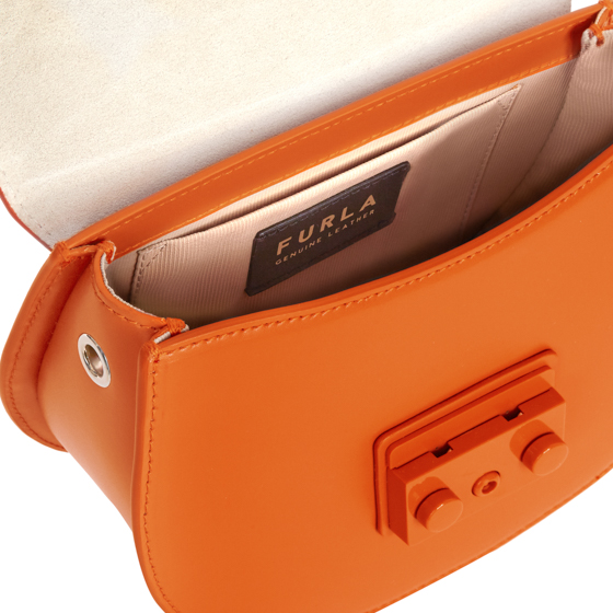 FURLA Metropolis Mini Crossbody Round Orange City of Dreams